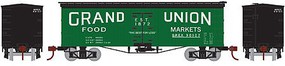 Athearn N 36' Old Time Wood Reefer,Grand Union/QREX #90107 Athearn N 36' Old Time Wood Reefer,Grand Union/QREX #90107