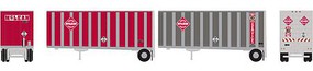 Athearn N RTR 28' Trailer w/Dolly, McLean (2) Athearn N RTR 28' Trailer w/Dolly, McLean (2)