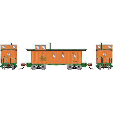 Athearn 30 3-Window Caboose Elgin, Joliet and Eastern #110 N Scale Model Train Freight Car #12084
