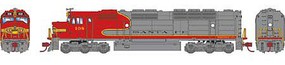 Athearn FP45 Santa Fe Small lettering #108 DCC N Scale Model Train Diesel Locomotive #15382