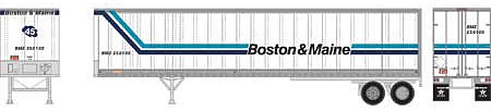 Athearn 45 Fruehauf Z-Van Trailer Boston & Maine #250100 HO Scale Model Railroad Vehicle #16106
