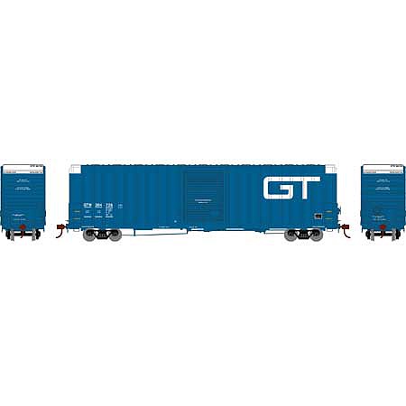 Athearn RTR FMC 60 Hi-Cube Ex-Post Boxcar GTW #384736 HO Scale Model Train Freight Car #16113