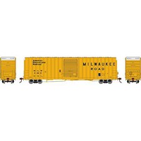 Athearn RTR FMC 60' Hi-Cube Ex-Post Boxcar MILW #4220 HO Scale Model Train Freight Car #16116
