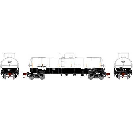 Athearn 16,000 Gallon Clay Slurry Tank SHPX #201971 HO Scale Model Train Freight Car #16355