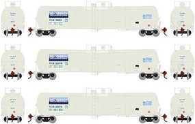 Athearn N 30,000 Gallon Ethanol Tank, TEIX/White #1 (3) Athearn N 30,000 Gallon Ethanol Tank, TEIX/White #1 (3)