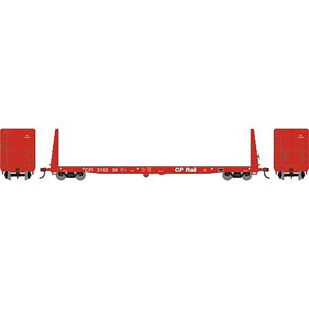 Athearn RTR 60 Bulkhead Flat car CP Rail #316399 HO Scale Model Train Freight Car #17069