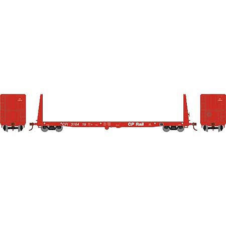 Athearn RTR 60 Bulkhead Flat car CP Rail #316419 HO Scale Model Train Freight Car #17071