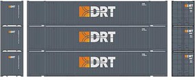 Athearn HO RTR 53' Jindo Container, DRT (3) Athearn HO RTR 53' Jindo Container, DRT (3)