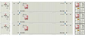 Athearn HO RTR 53' Jindo Container, White Arrow (3) Athearn HO RTR 53' Jindo Container, White Arrow (3)