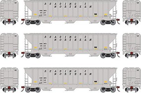 Athearn HO RTR PS 4740 Covered Hopper, RBM&N (3) Athearn HO RTR PS 4740 Covered Hopper, RBM&N (3)