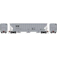 Athearn RTR Pullman Standard 4740 Covered Hopper N&W #176854 HO Scale Model Train Freight Car #18791