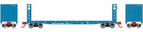 Athearn N 53' GSC Bulkhead Flat, GN #160043 Athearn N 53' GSC Bulkhead Flat, GN #160043