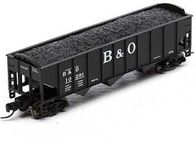 Athearn N 40' 3-Bay Ribbed Hopper w/Load, B&O #10291 Athearn N 40' 3-Bay Ribbed Hopper w/Load, B&O #10291