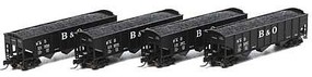Athearn N 40' 3-Bay Ribbed Hopper w/Load, B&O #1 (4) Athearn N 40' 3-Bay Ribbed Hopper w/Load, B&O #1 (4)