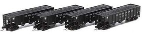 Athearn N 40' 3-Bay Ribbed Hopper w/Load, PRR #2 (4) Athearn N 40' 3-Bay Ribbed Hopper w/Load, PRR #2 (4)