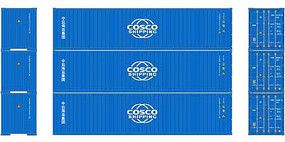 Athearn HO RTR 40' Hi-Cube Containers, Cosco (3) Athearn HO RTR 40' Hi-Cube Containers, Cosco (3)