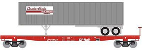 Athearn N 53' GSC TOFC Flat w/40' Ex-Post Trailer, CPR #3 Athearn N 53' GSC TOFC Flat w/40' Ex-Post Trailer, CPR #3