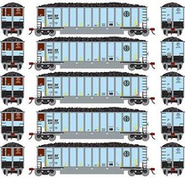 Athearn N Bethgon Coalporter w/Load, BNSF #1 (5) Athearn N Bethgon Coalporter w/Load, BNSF #1 (5)