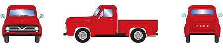 Athearn HO RTR 1955 Ford F-100 Pickup, Red