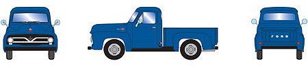 Athearn HO RTR 1955 Ford F-100 Pickup, Blue
