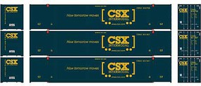 Athearn HO RTR 53' CIMC Container, CSX #1 (3)