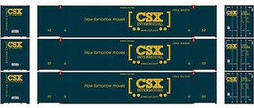 Athearn HO RTR 53' CIMC Container, CSX #2 (3)