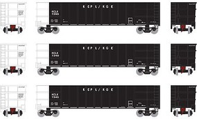 Athearn HO RTR Thrall High Side Gondola w/Load,KCLX #2 (3) Athearn HO RTR Thrall High Side Gondola w/Load,KCLX #2 (3)
