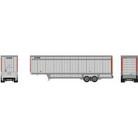 Athearn 40' Drop Sill Parcel Trailer UPS/Red Strip 87363 N Scale Model Railroad Roadway Vehicle #30122