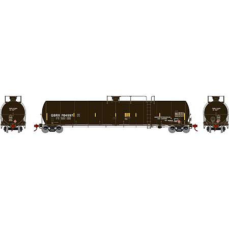 Athearn 33,900-Gallon LPG Tank Late GBRX #704997 N Scale Model Train Freight Car #3575