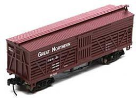 Athearn N 36' Old Time Stock Car, GN #58021 Athearn N 36' Old Time Stock Car, GN #58021