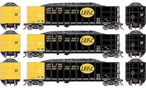 Athearn Thrall High Side Gondola With Load LEF&C #3 (3) N Scale Model Train Freight Car Set #3847