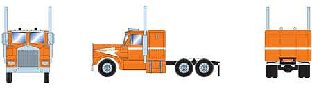 Athearn HO RTR KW Tractor, Orange & White