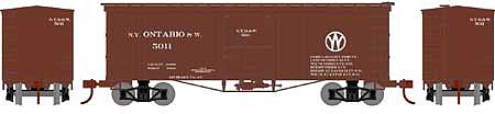 Athearn 36 Old Time Wood Boxcar NYO&W #5011 N Scale Model Train Freight Car #5148