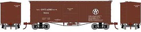 Athearn 36' Old Time Wood Boxcar NYO&W #5011 N Scale Model Train Freight Car #5148