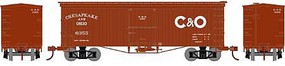 Athearn 36' Old Time Wood Boxcar Chesapeake & Ohio #6355 N Scale Model Train Freight Car #5181