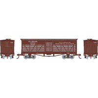 Athearn 36' Old Time Stock Car SLIM&S #16076 N Scale Model Train Freight Car #5254