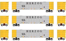 Athearn N Thrall High Side Gondola, Herzog #1 (3) Athearn N Thrall High Side Gondola, Herzog #1 (3)