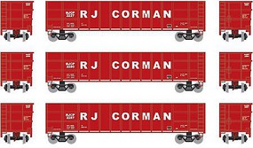 Athearn N Thrall High Side Gondola, RJ Corman #2 (3) Athearn N Thrall High Side Gondola, RJ Corman #2 (3)