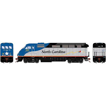 Athearn RTR F59PHI RNCX North Carolina DOT #1797 HO Scale Model Train Diesel Locomotive #64632
