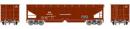 Athearn RTR 40 Offset Ballast Hopper With Load BN #958191 HO Scale Model Train Freight Car #7082