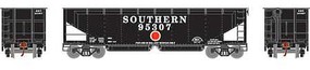 Athearn RTR 40' Offset Ballast Hopper With Load Southern #95307 HO Scale Model Train Freight Car #7088