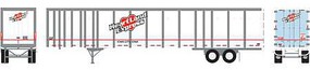 Athearn HO RTR 53' Wabash Plate Trailer, Heartland #6071 Athearn HO RTR 53' Wabash Plate Trailer, Heartland #6071
