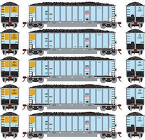 Athearn HO RTR Bethgon Coalporter w/Load, UP #1 (5) Athearn HO RTR Bethgon Coalporter w/Load, UP #1 (5)