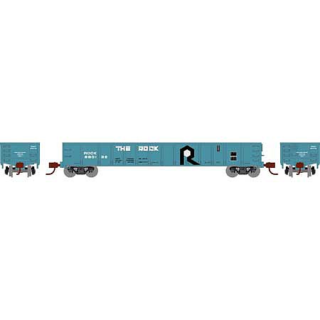 Athearn RTR 52 Mill Gondola Rock Island #680132 HO Scale Model Train Freight Car #8389