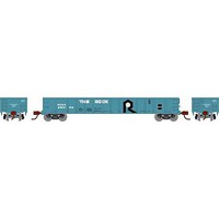 Athearn RTR 52' Mill Gondola Rock Island #680132 HO Scale Model Train Freight Car #8389