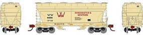 Athearn ACF 2970 Cover Hopper Winchester & Western #4508 HO Scale Model Train Freight Car #93463