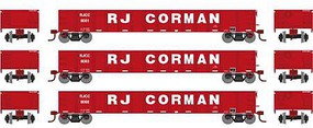 Athearn HO RTR 52' Mill Gondola, RJCC (3) Athearn HO RTR 52' Mill Gondola, RJCC (3)