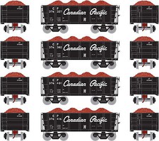 Athearn HO RTR 26' Ore Car Low Side w/Load, CPR #3 (4) Athearn HO RTR 26' Ore Car Low Side w/Load, CPR #3 (4)