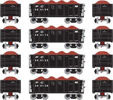 Athearn HO RTR 26' Ore Car Low Side w/Load, PC #2 (4) Athearn HO RTR 26' Ore Car Low Side w/Load, PC #2 (4)