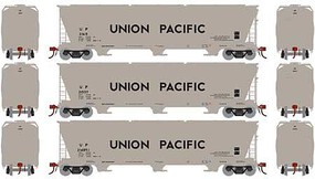 Athearn HO ACF 4600 3-Bay Centerflow Hopper, UP (3) Athearn HO ACF 4600 3-Bay Centerflow Hopper, UP (3)